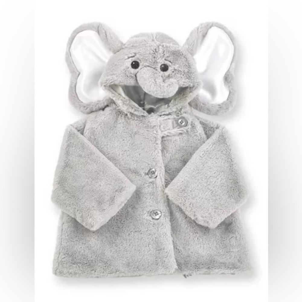 Cozy Gray and White Elephant Halloween Costume